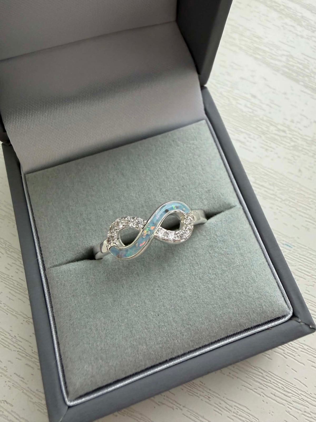 Beside Me Always Infinity Ring