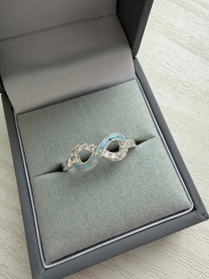 Beside Me Always Infinity Ring