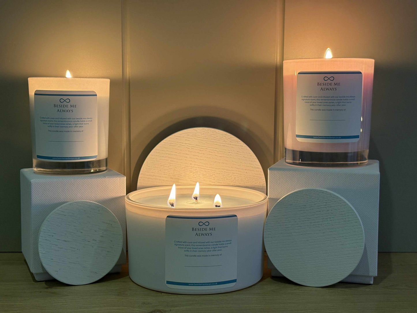 Beside Me Always 20 Year Ashes Memorial Candle