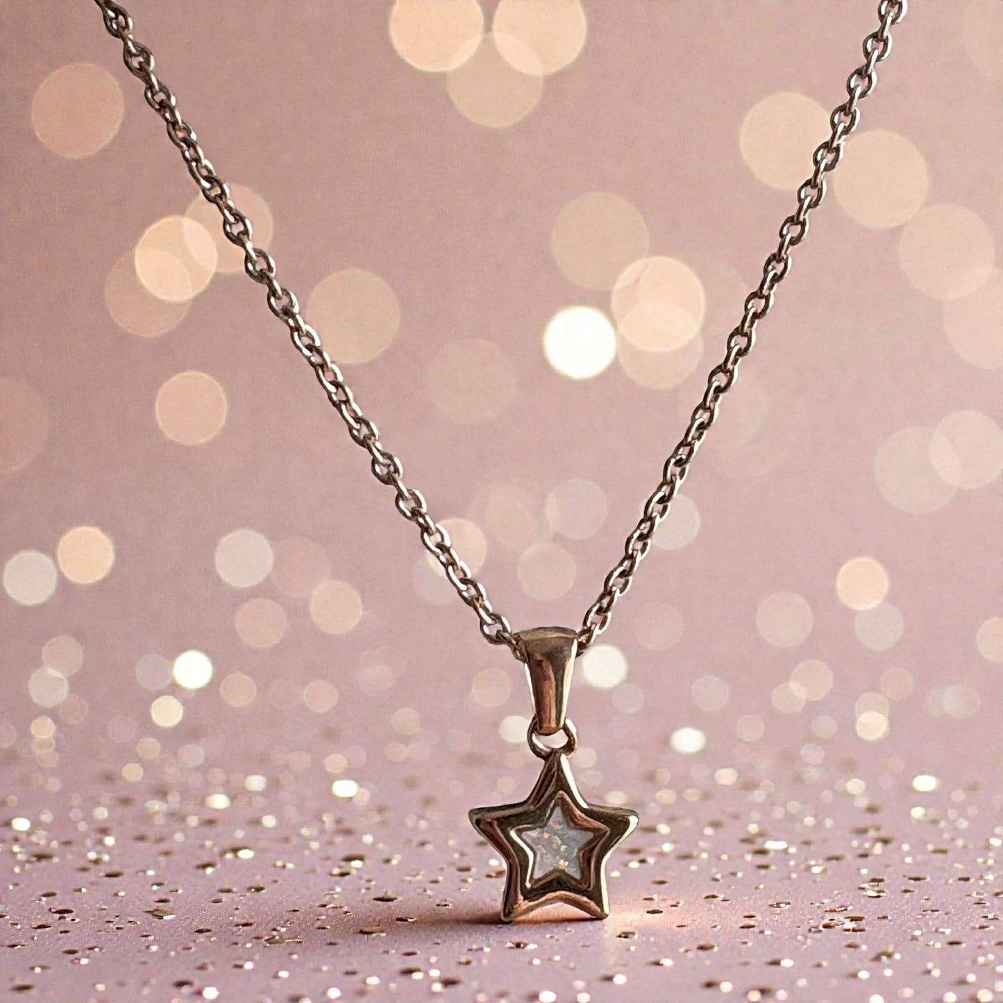 Sweet Memories Star Pendant 18ct Rose Gold PVD