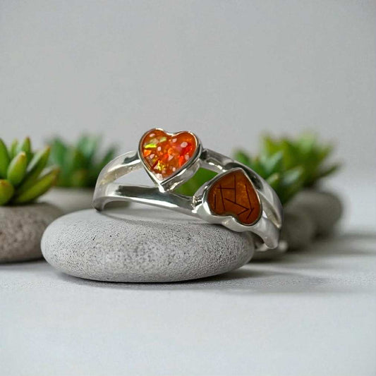 Double Hearts Ring