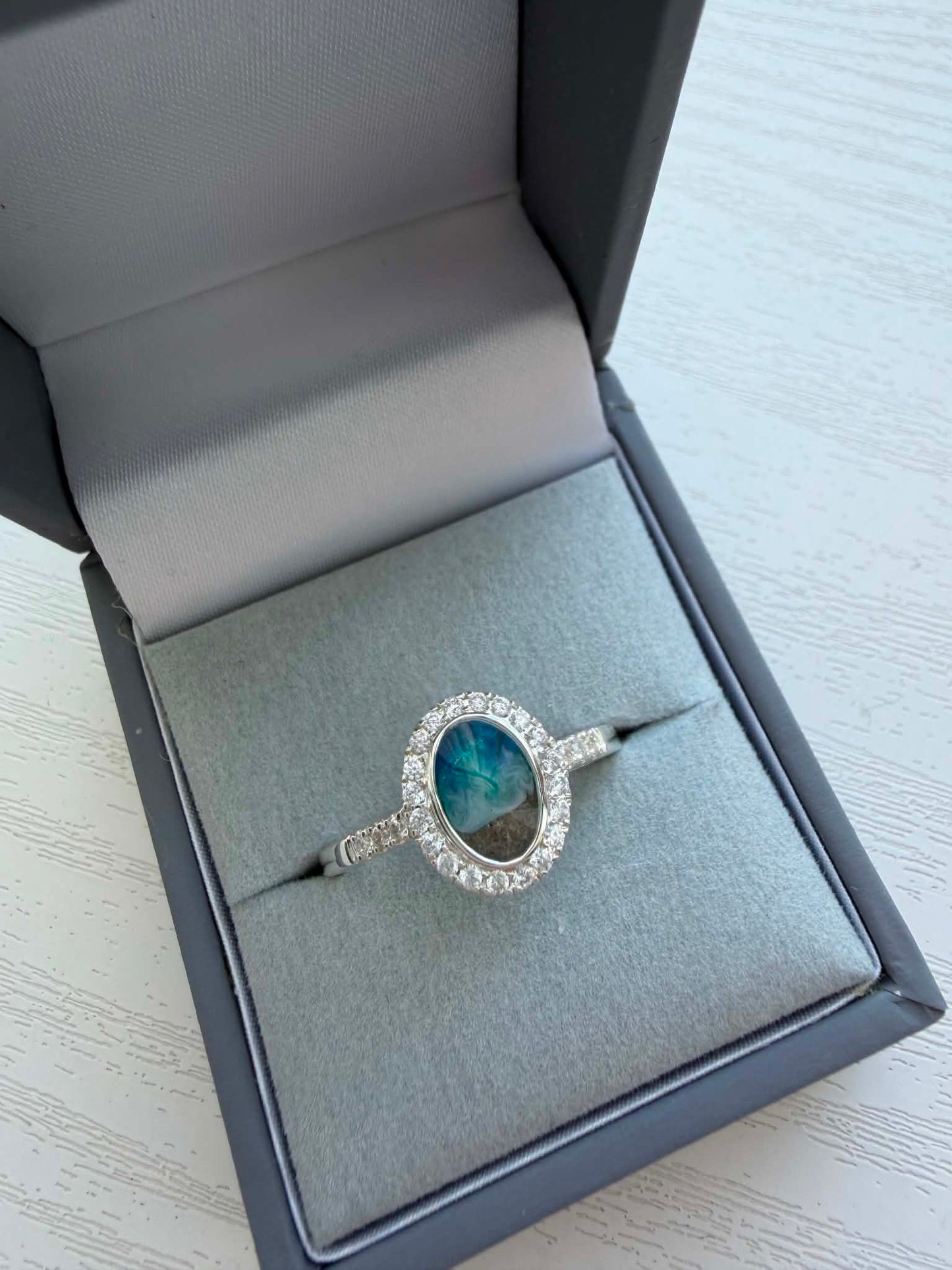 Oval CZ Maria Ring
