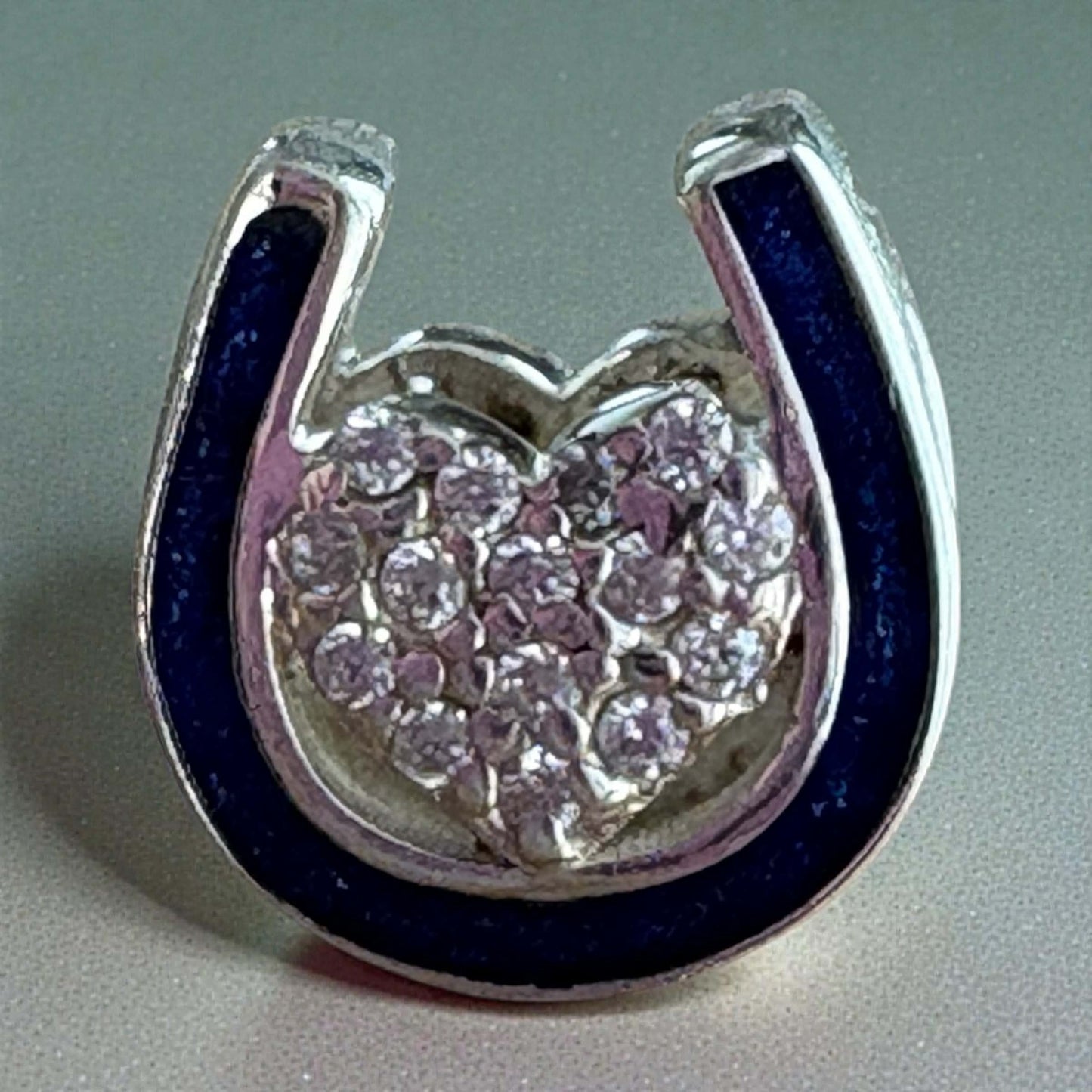 Horse Shoe Sparkling Charm (Double-sided)