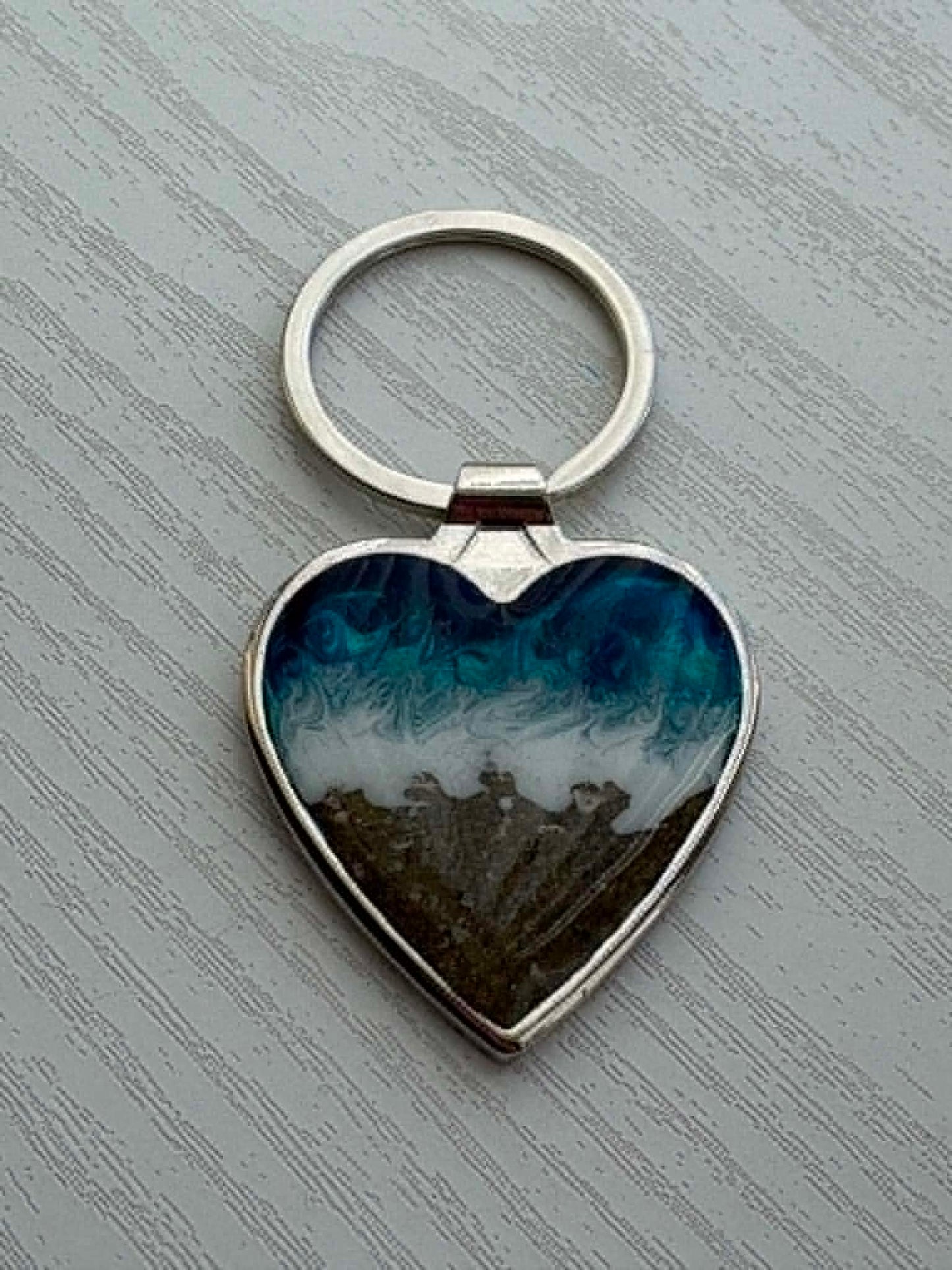 Seaside Heart Keyring