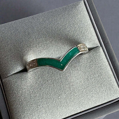 Sparkling Wishbone Ring