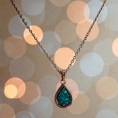 Sweet Memories Teardrop Pendant 18ct Rose Gold PVD