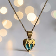 Heart Horse Hoof Pendant 18ct Gold PVD
