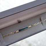 Mens Solid Silver Curb Bracelet (Engraveable)