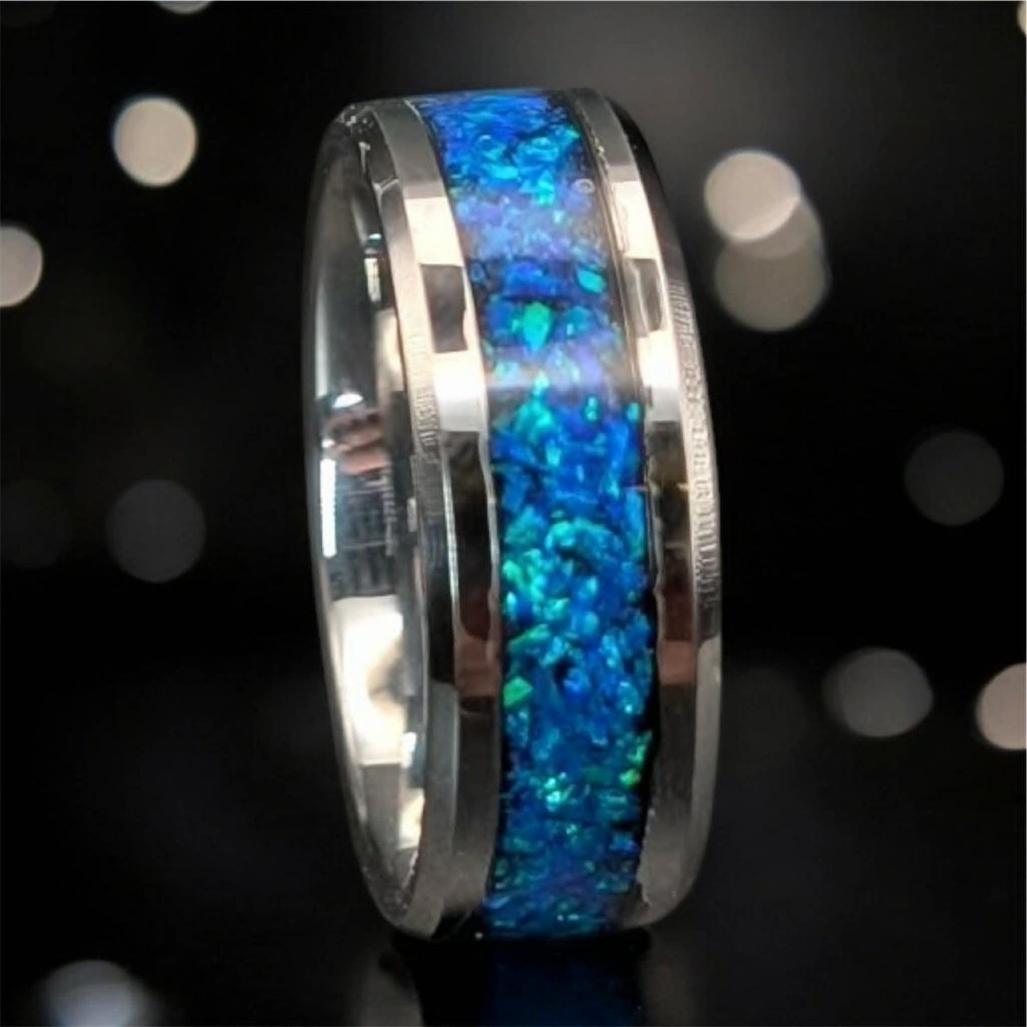 Mens Silent Strength Channel Ring (SS)