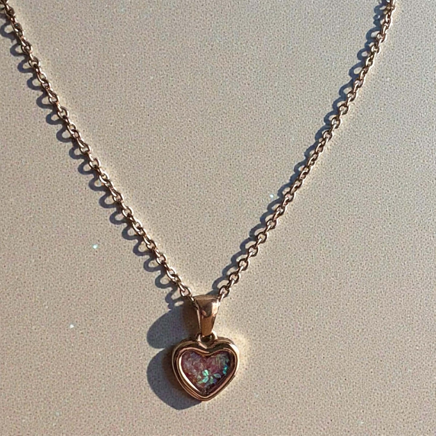 Sweet Memories Heart Pendant 18ct Rose Gold PVD
