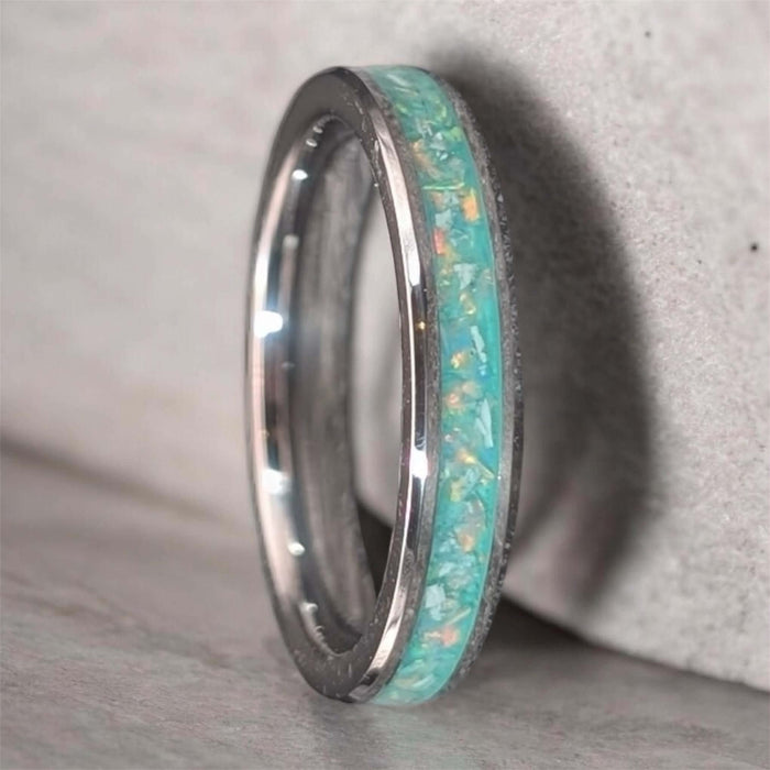 Ladies Quiet Memory Channel Ring (SS)
