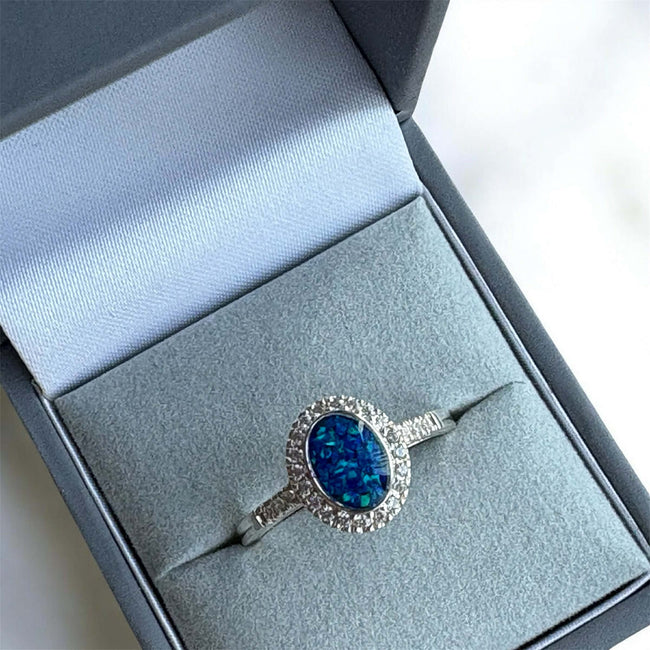 Oval CZ Maria Ring