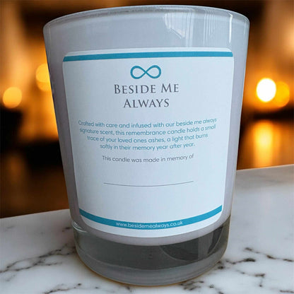 Beside Me Always 20 Year Ashes Memorial Candle