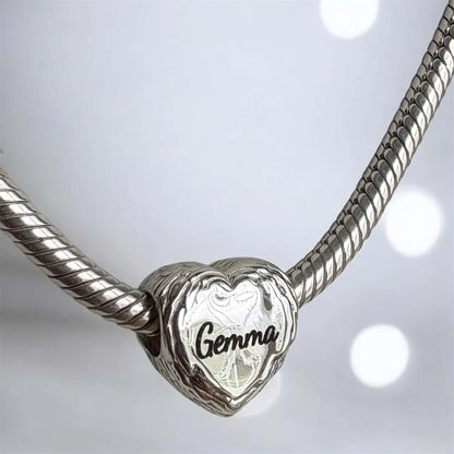 Feather Heart Charm