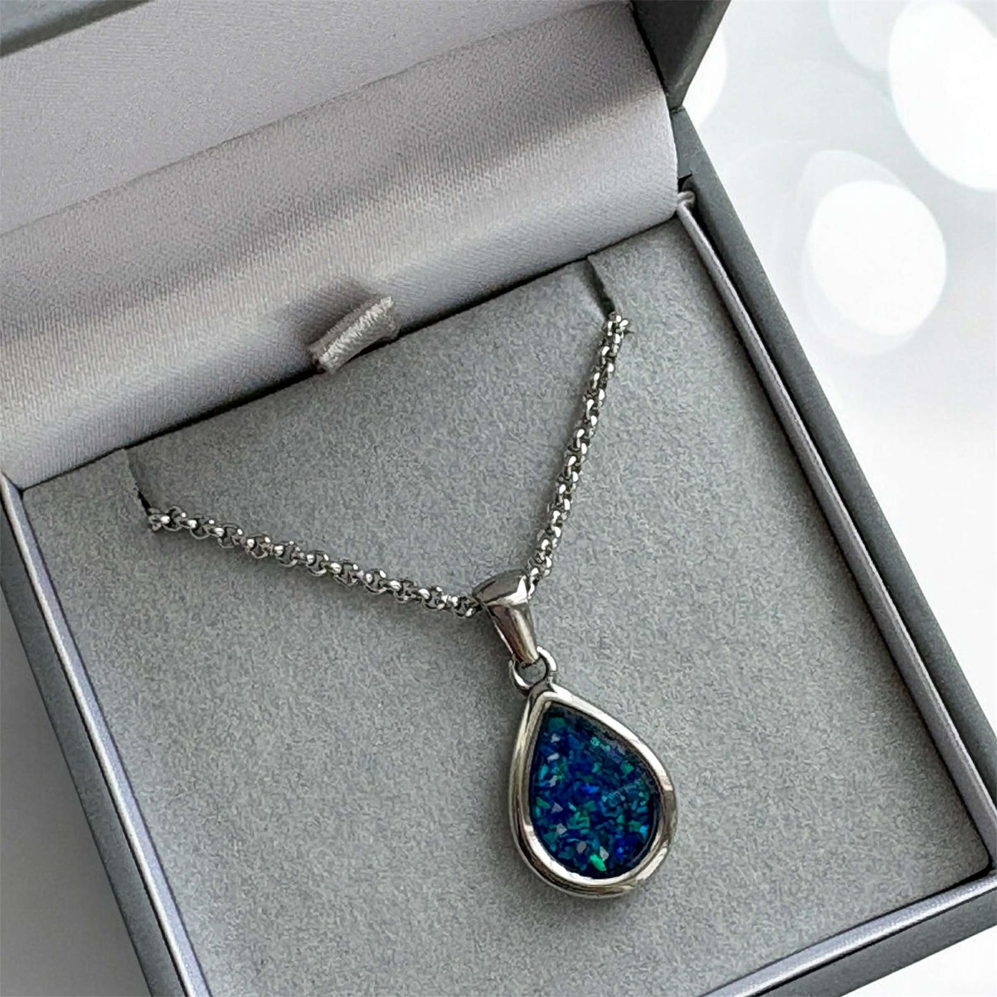 Sweet Memories Teardrop Pendant Stainless Steel