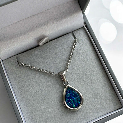 Sweet Memories Teardrop Pendant Stainless Steel
