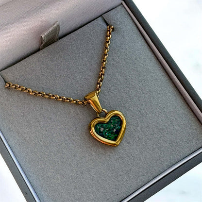 Sweet Memories Heart Pendant 18ct Gold PVD
