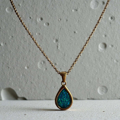 Sweet Memories Teardrop Pendant 18ct Gold PVD