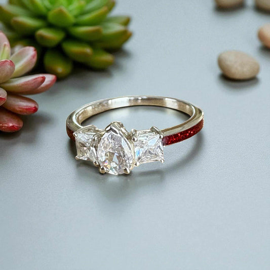 Pear & Princess Cut Ring