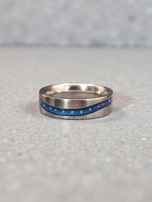 Limited Edition Solid Silver 6mm Quiet Wave Channel Ring