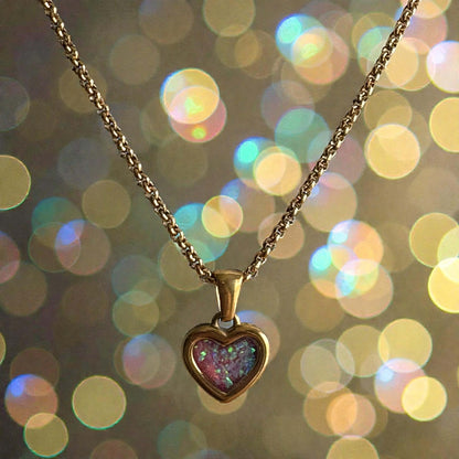 Sweet Memories Heart Pendant 18ct Gold PVD