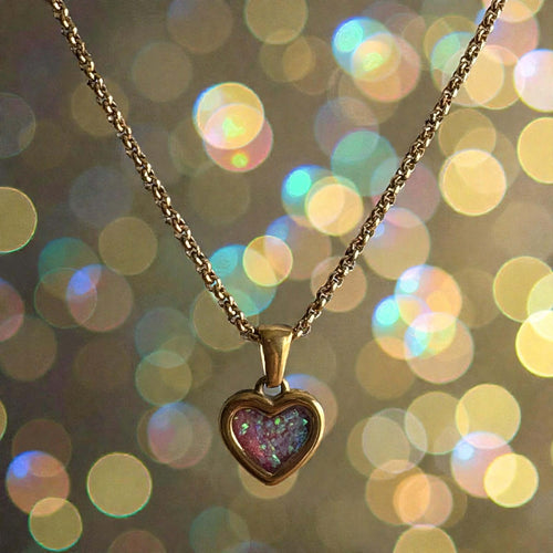 Sweet Memories Heart Pendant 18ct Gold PVD