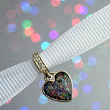 Sparkling Dangling Heart Charm