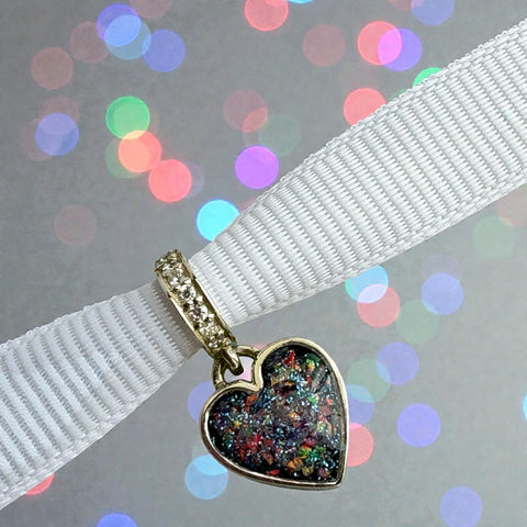Sparkling Dangling Heart Charm