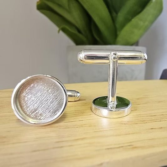Mens Round Cufflinks