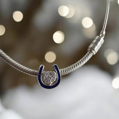 Horse Shoe Sparkling Charm (Double-sided)