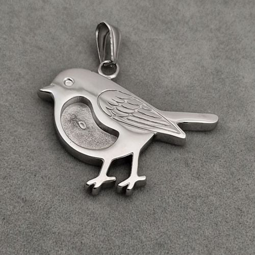 Bob The Robin Stainless Steel Pendant
