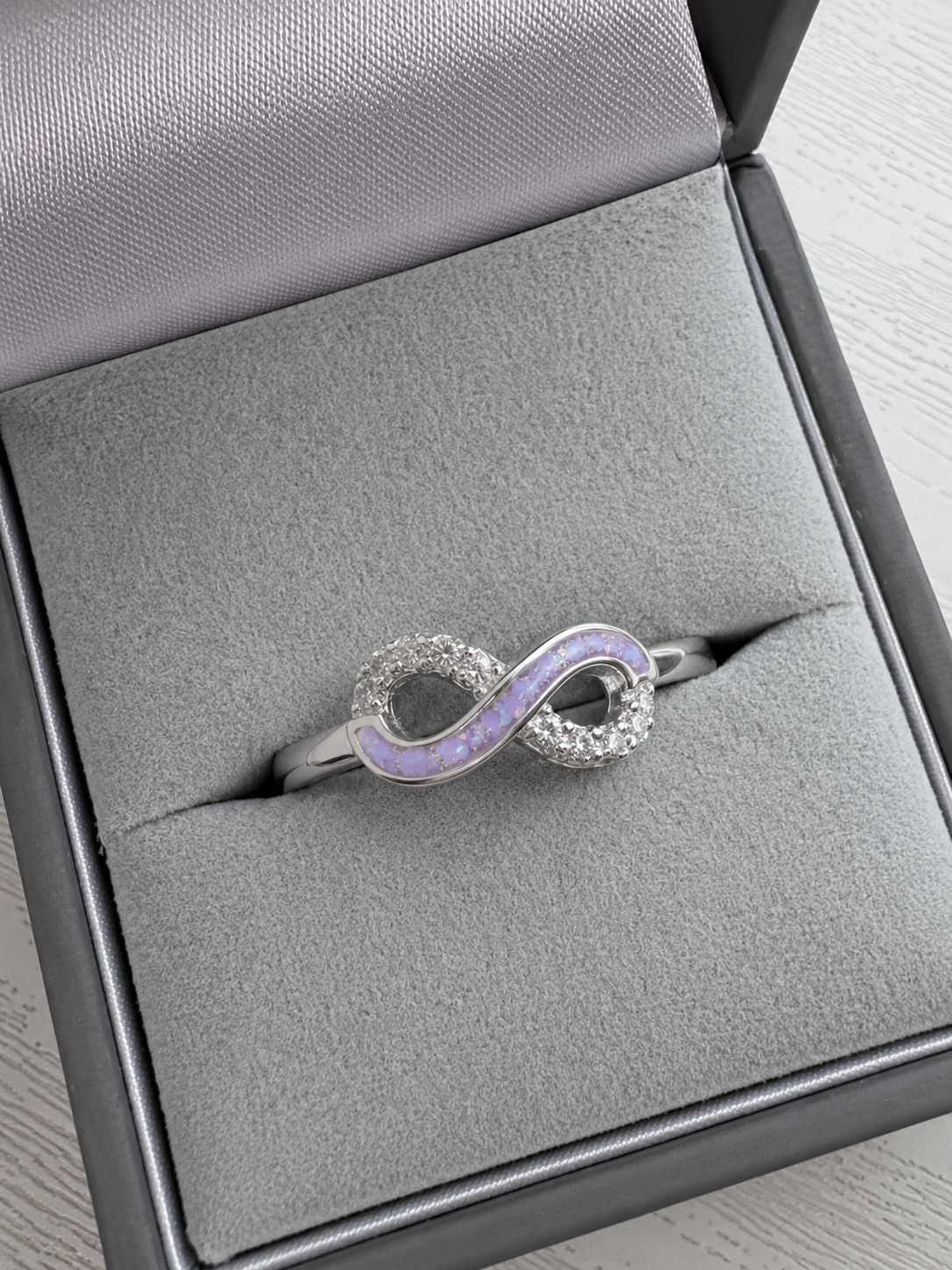 Beside Me Always Infinity Ring
