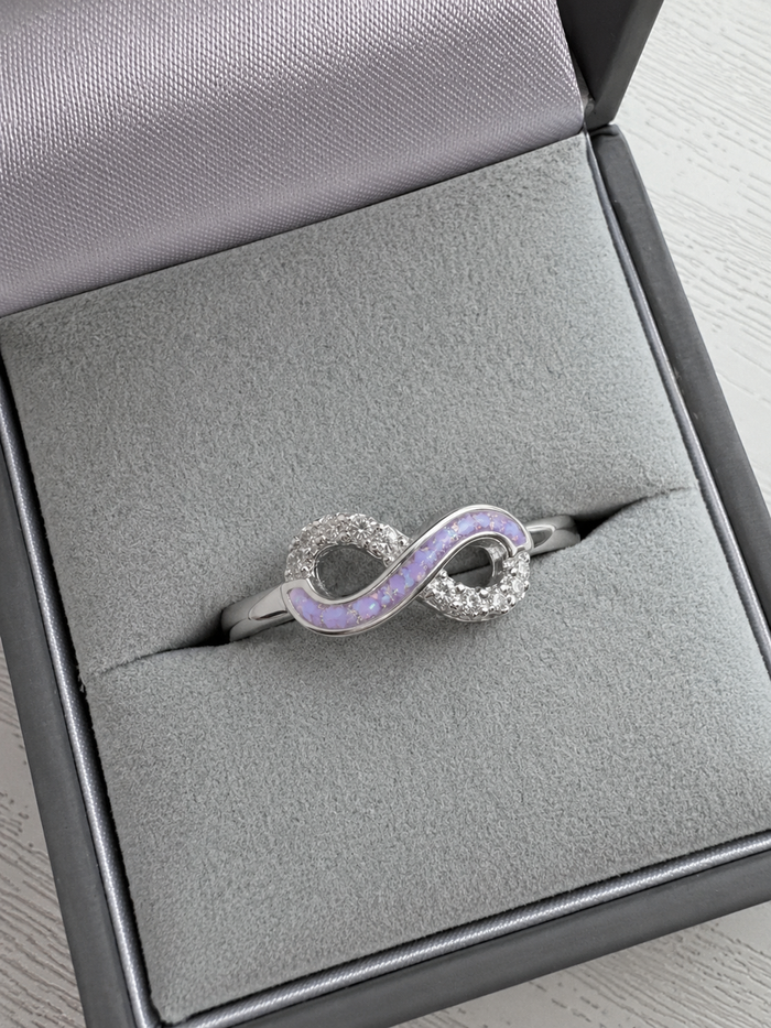 Beside Me Always Infinity Ring
