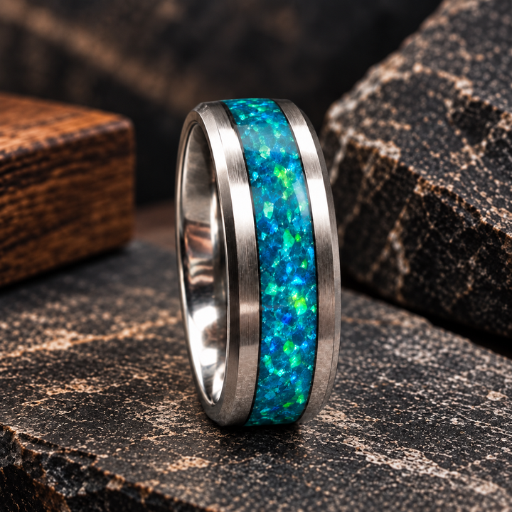 Mens Silent Strength Channel Ring (SS)