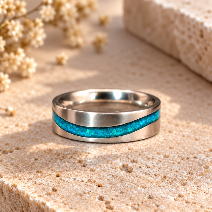 Limited Edition Solid Silver 6mm Quiet Wave Channel Ring
