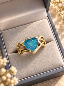 9ct Gold Celtic Heart Ring