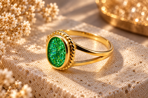 Solid 9ct Gold Keeping You Close Ring