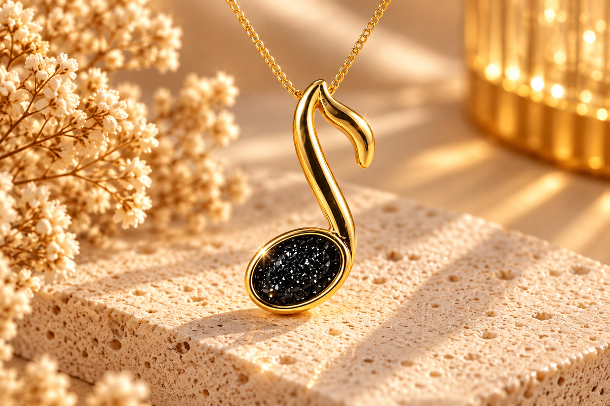 Solid 9ct Gold Timeless Melody Pendant
