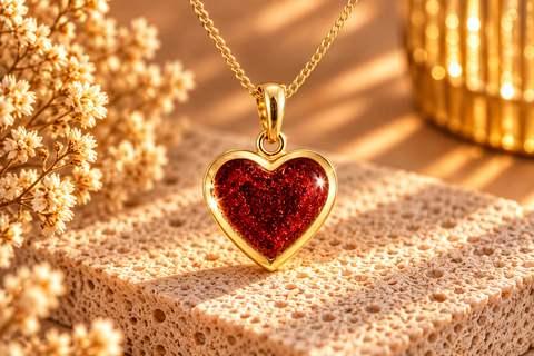 9ct Gold Devoted Heart Necklace