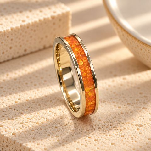 9ct Gold 4mm Channel Ring