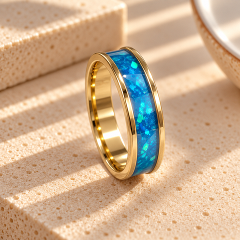 9ct Gold 8mm Channel Ring