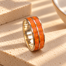 9ct Gold 8mm Full Double Channel Ring