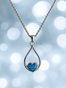 For All Eternity Stainless Steel Heart Pendant