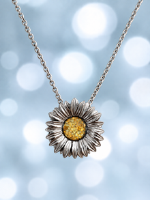 My Beloved Daisy Stainless Steel Pendant