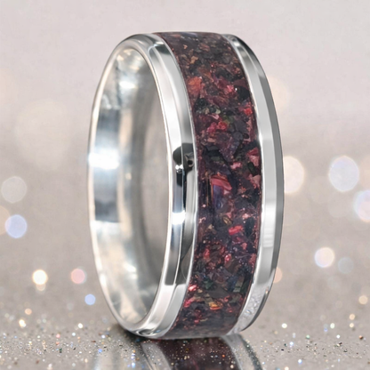 Mens Silent Strength Channel Ring (SS)