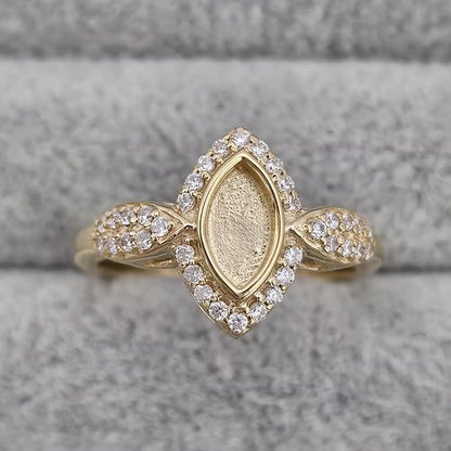 9ct Gold Princess Marquise Ring