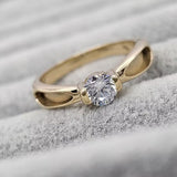 9ct Gold Timeless Solitaire Ring