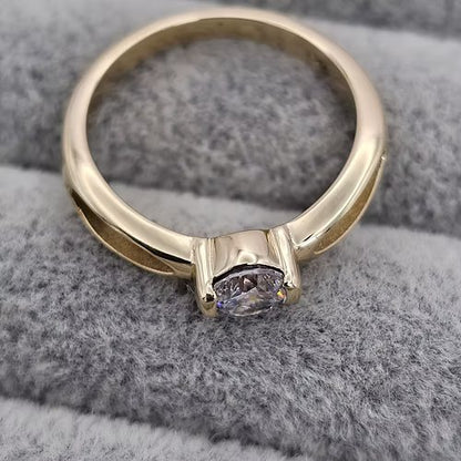 9ct Gold Timeless Solitaire Ring