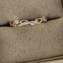 9ct Gold Half Wishbone Marquise Eternity Ring