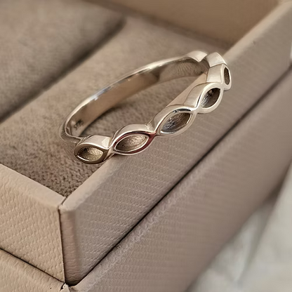 9ct Gold Half Almond Eye Eternity Ring